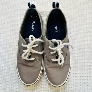 Sperry Top Sider Gray CVO Sneakers with White Accents - Size 7.5 - Boat Shoes